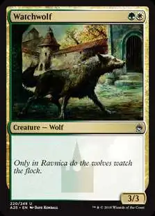 MtG Trading Card Game Masters 25 Uncommon Watchwolf #220