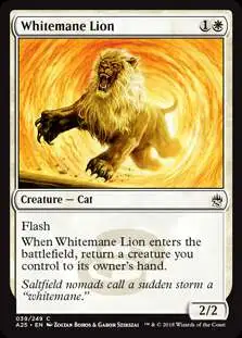 MtG Trading Card Game Masters 25 Common Whitemane Lion #39