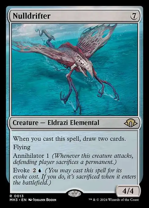 mtg modern horizons 3 expensive cards Magic The Gathering Single Card Rare Nulldrifter 13 FOIL slinging veterans Magic The Gathering Modern Horizons