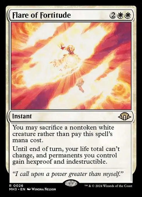 MtG Modern Horizons 3 Rare Flare of Fortitude #26