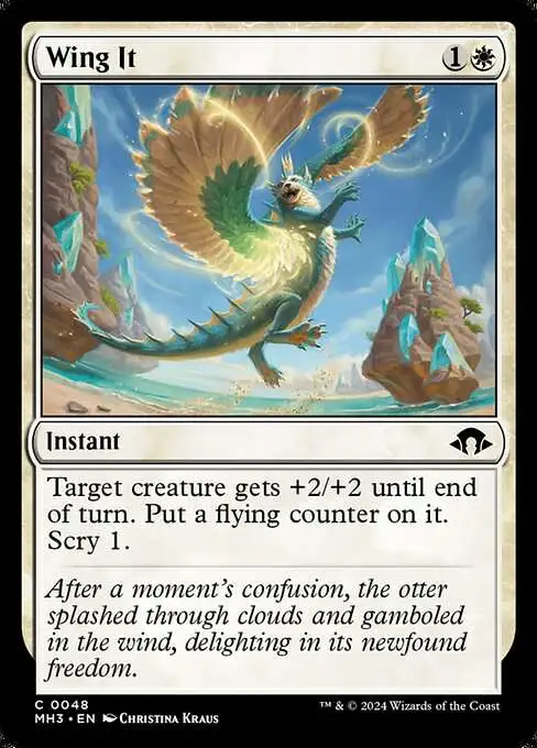 mtg modern horizons cards MtG Modern Horizons 3 Common Wing It #48