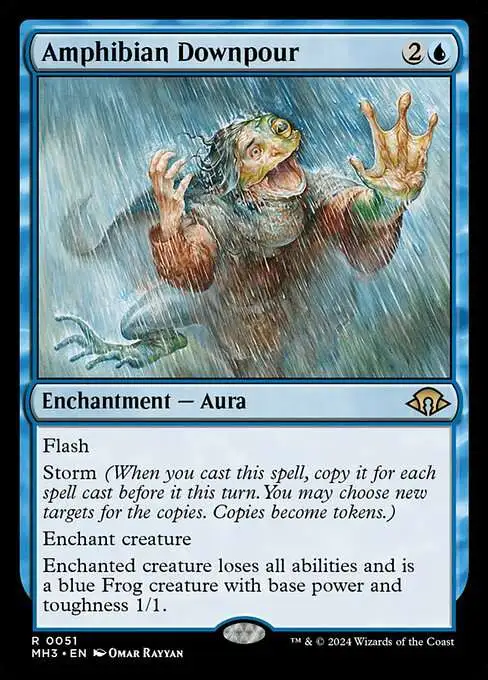 MtG Modern Horizons 3 Rare Amphibian Downpour #51