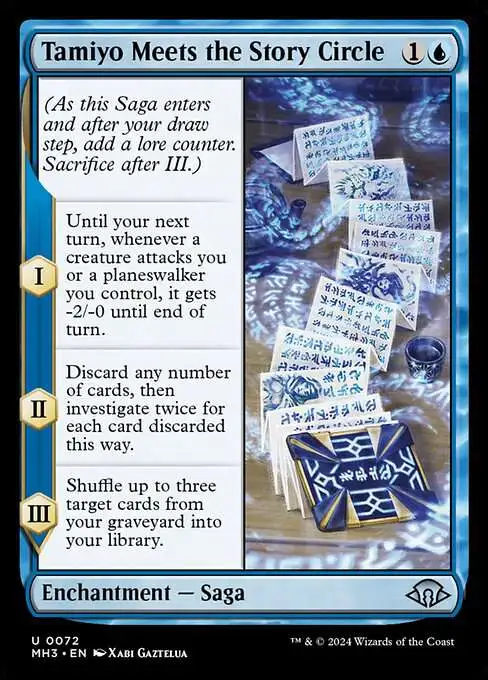 tamiyo mtg cards Magic The Gathering Modern Horizons 3 Single Card Uncommon Tamiyo Meets the Story Circle 72