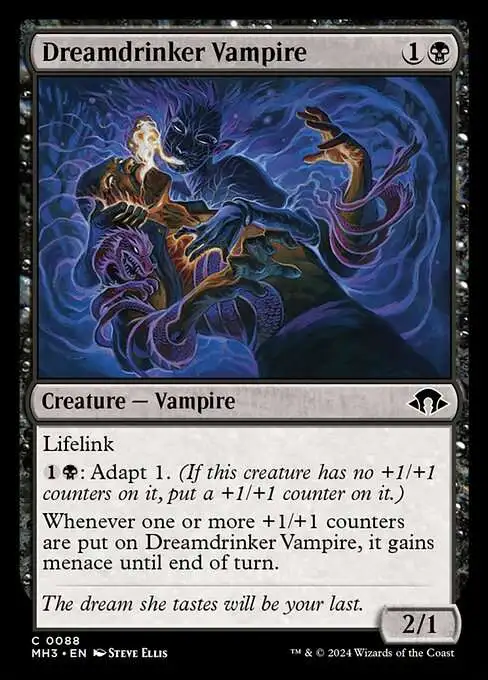 vampire card mtg Sengir Alter  Anson Maddocks Art put a +1/+1 counter on this creature. Magic The Gathering Modern Horizons
