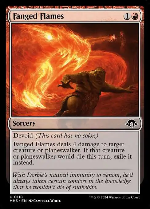 MtG Modern Horizons 3 Common Fanged Flames #118