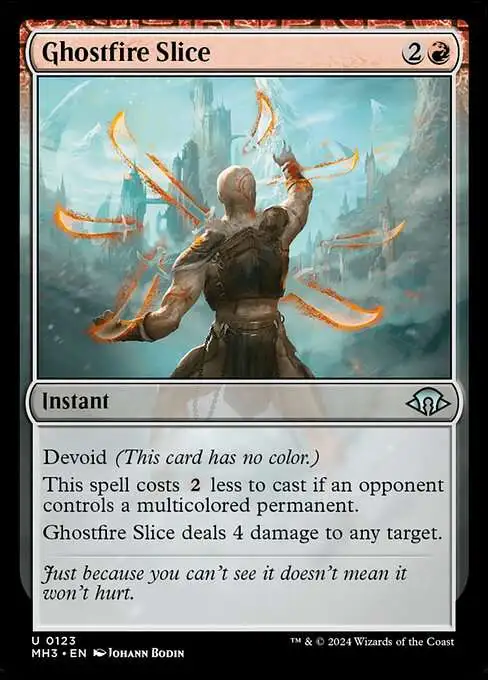 MtG Modern Horizons 3 Uncommon Ghostfire Slice #123