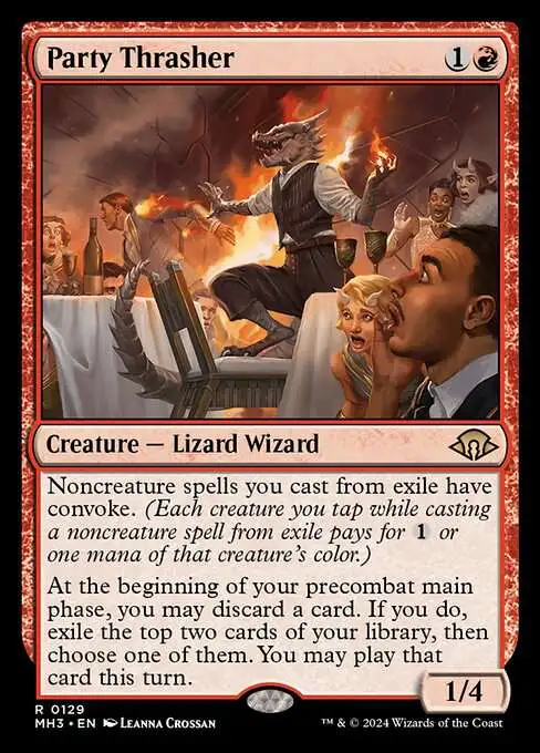 MtG Modern Horizons 3 Rare Party Thrasher #129