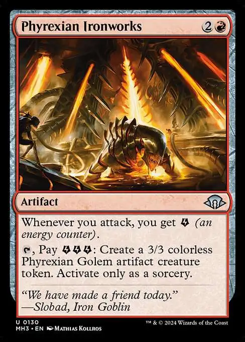 Magic The Gathering Modern Horizons 3 Single Card Uncommon Phyrexian Ironworks 130 - ToyWiz Magic The Gathering Modern Horizons 3 Single Card Uncommon Phyrexian Ironworks 130 - ToyWiz