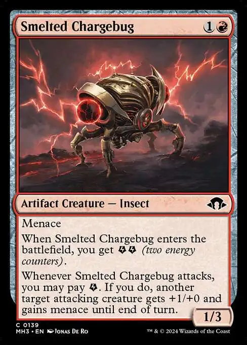MtG Modern Horizons 3 Common Smelted Chargebug #139