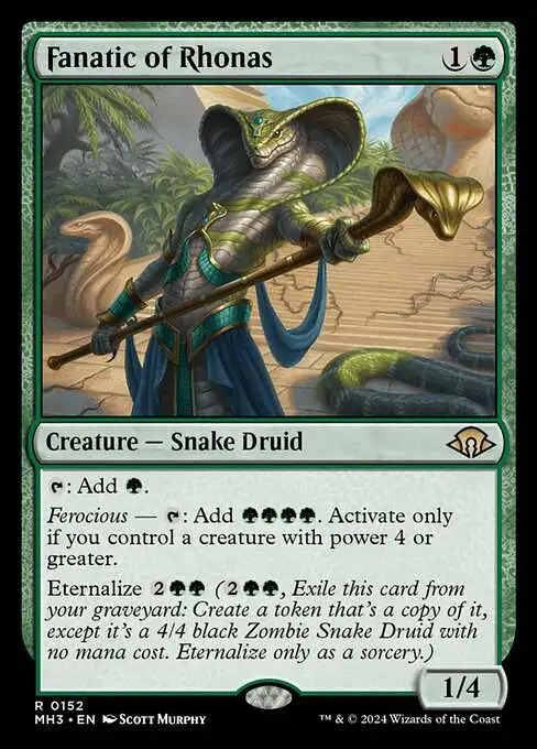 MtG Modern Horizons 3 Rare Fanatic of Rhonas #152