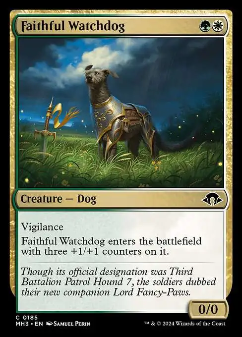 MtG Modern Horizons 3 Common Faithful Watchdog #185