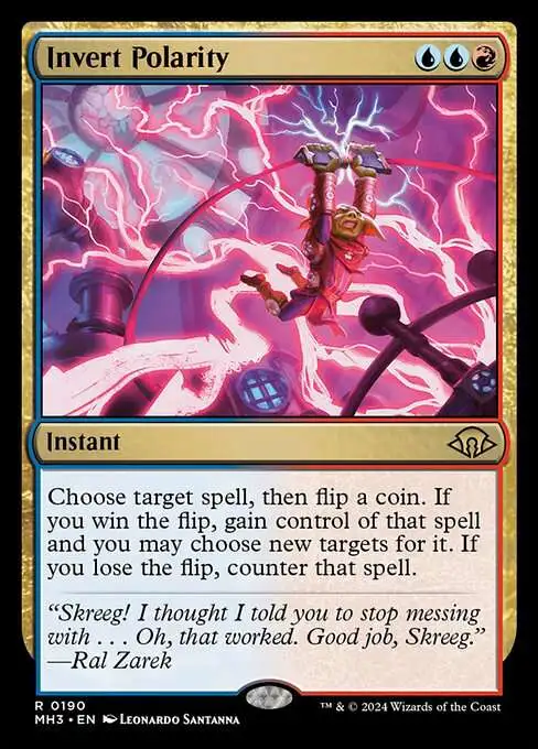 Magic The Gathering Modern Horizons 3 Single Card Rare Invert Polarity 190 - ToyWiz Magic The Gathering Modern Horizons 3 Single Card Rare Invert Polarity 190 - ToyWiz