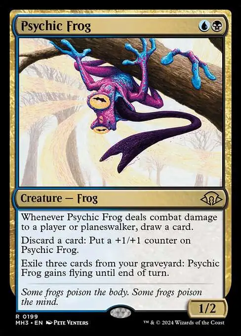 MtG Modern Horizons 3 Rare Psychic Frog #199 [Prerelease FOIL]