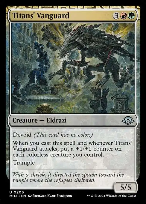 vanguard mtg cards Magic The Gathering Modern Horizons 3 Single Card Uncommon Titans Vanguard  206