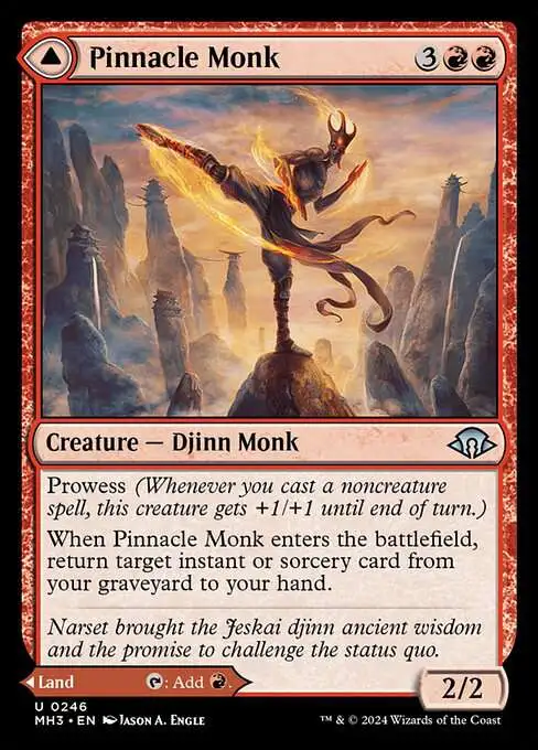 MtG Modern Horizons 3 Uncommon Pinnacle Monk // Mystic Peak #246