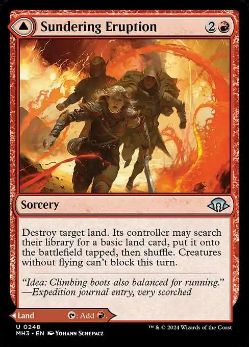 MtG Modern Horizons 3 Uncommon Sundering Eruption // Volcanic Fissure #248