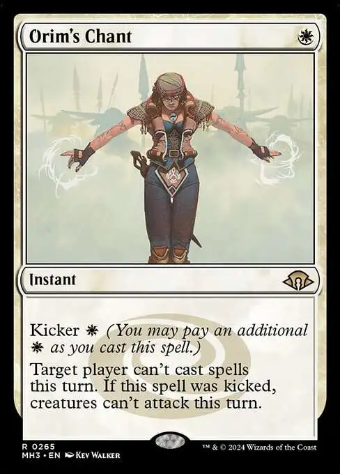 MtG Modern Horizons 3 Rare Orim's Chant #265 [Prerelease FOIL]