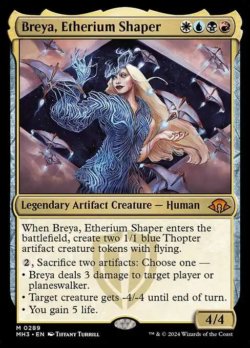 Magic The Gathering Modern Horizons 3 Single Card Mythic Rare Breya,  Etherium Shaper 289 - ToyWiz