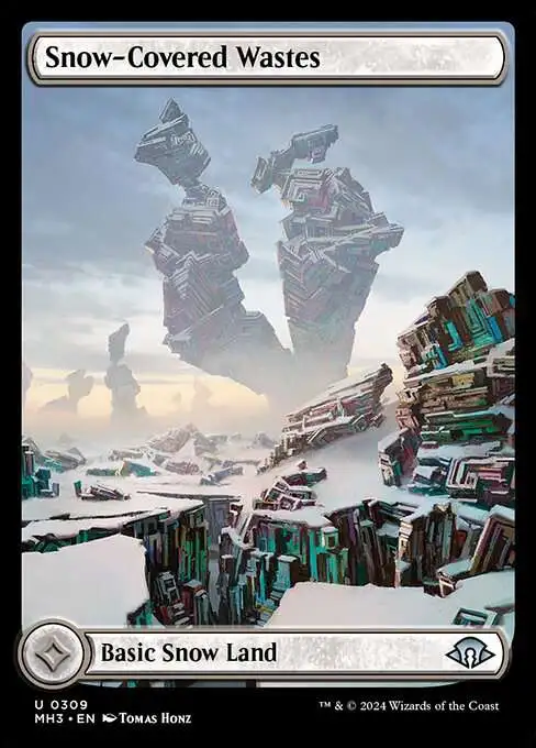 MtG Modern Horizons 3 Uncommon Snow-Covered Wastes #309