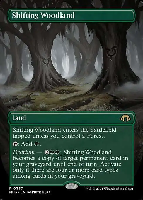 MtG Modern Horizons 3 Rare Shifting Woodland #357 [Borderless]