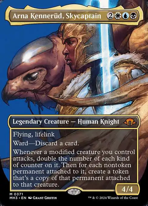 Magic The Gathering Modern Horizons 3 Single Card Mythic Rare Arna Kennerd,  Skycaptain 371 Borderless FOIL - ToyWiz