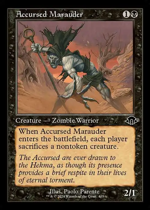 MtG Modern Horizons 3 Common Accursed Marauder #405 ['97 Classic Print]
