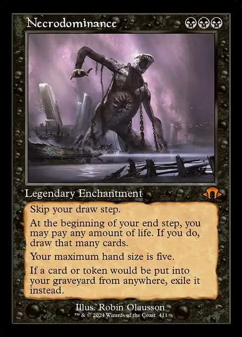 Magic The Gathering Modern Horizons 3 Single Card Mythic Rare Necrodominance 411 97 Classic Print - ToyWiz Magic The Gathering Modern Horizons 3 Single Card Mythic Rare Necrodominance 411 97 Classic Print - ToyWiz