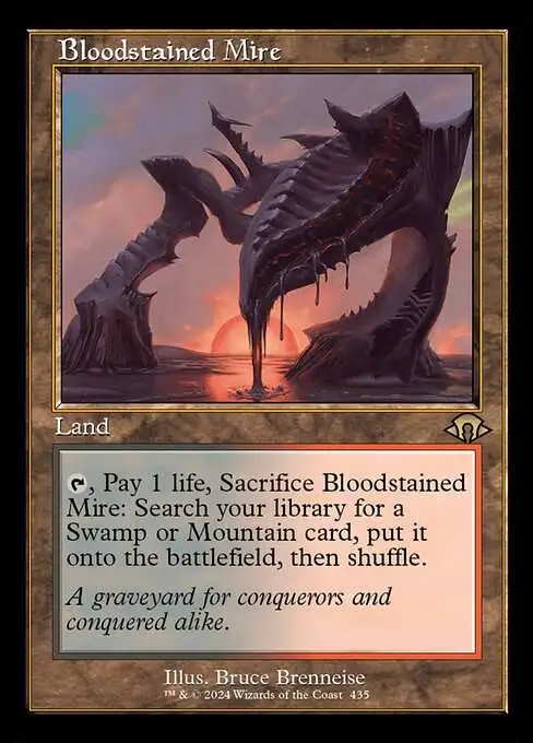 MtG Modern Horizons 3 Rare Bloodstained Mire #435 ['97 Classic Print]