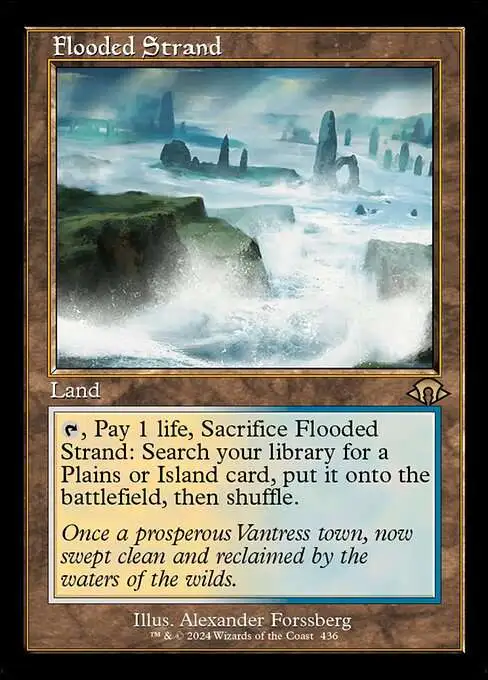 MtG Modern Horizons 3 Rare Flooded Strand #436 ['97 Classic Print]