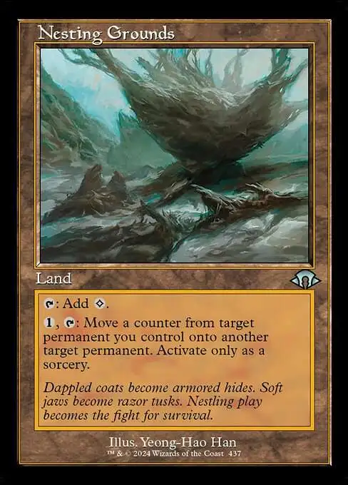 Magic The Gathering Modern Horizons 3 Single Card Uncommon Nesting Grounds  437 97 Classic Print FOIL - ToyWiz