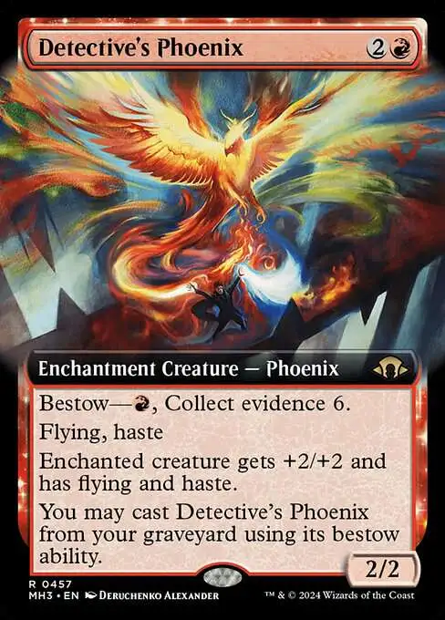 MtG Modern Horizons 3 Rare Detective's Phoenix #457 [Extended Art]