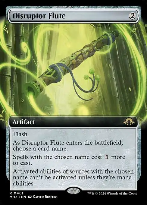 MtG Modern Horizons 3 Rare Disruptor Flute #461 [Extended Art]