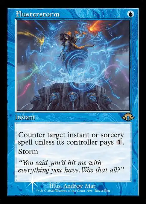 MtG Modern Horizons 3 Rare Flusterstorm #496 [Promo FOIL]