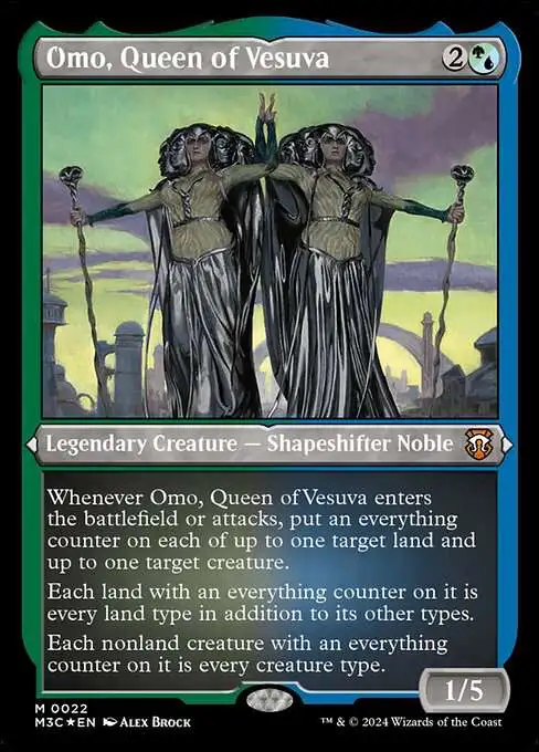 MtG Modern Horizons 3 Commander Mythic Rare Omo, Queen of Vesuva #22