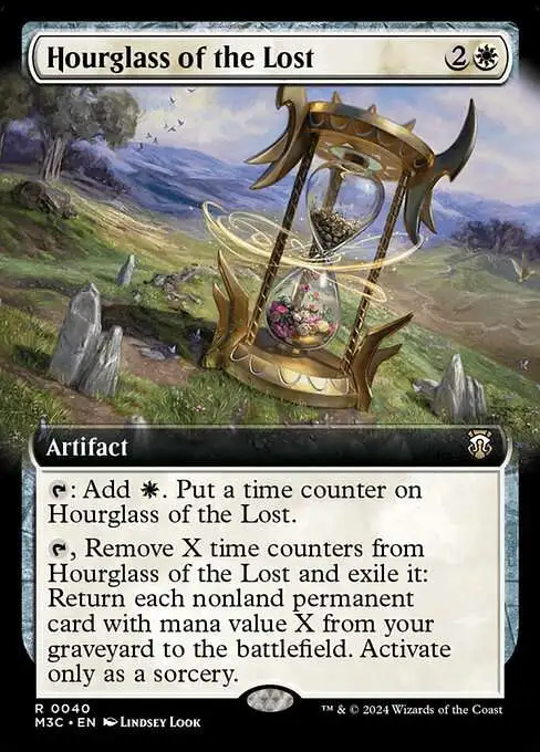 MtG Modern Horizons 3 Commander Rare Hourglass of the Lost #40