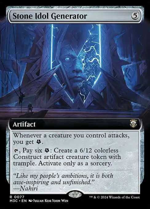 Magic The Gathering Modern Horizons 3 Commander Single Card Rare Stone Idol  Generator 77 - ToyWiz