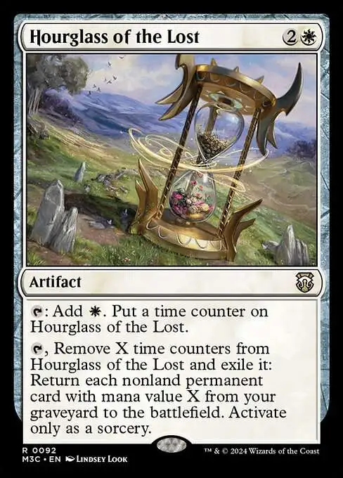 MtG Modern Horizons 3 Commander Rare Hourglass of the Lost #92