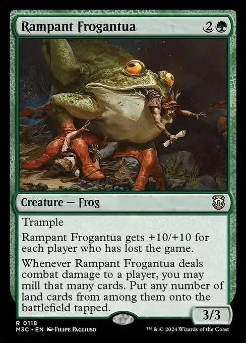 Magic The Gathering Modern Horizons 3 Commander Single Card Rare Rampant  Frogantua 118 - ToyWiz