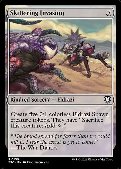 Magic The Gathering Modern Horizons 3 Commander Single Card Uncommon  Skittering Invasion 159 - ToyWiz