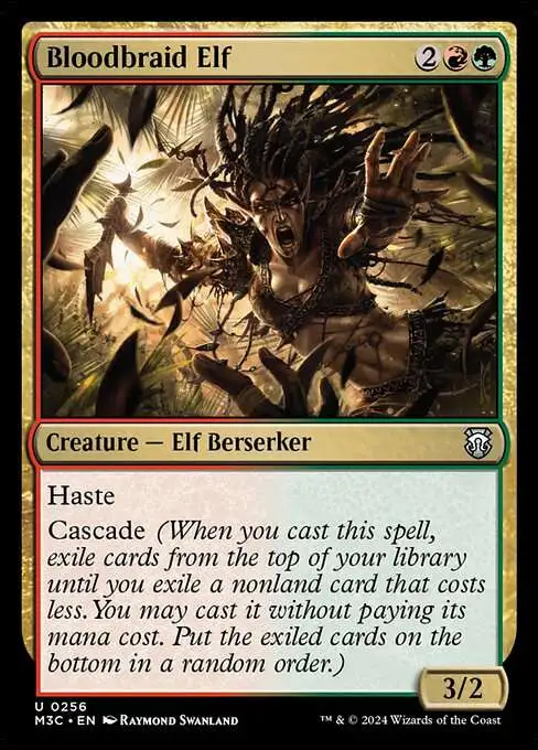 MtG Modern Horizons 3 Commander Uncommon Bloodbraid Elf #256