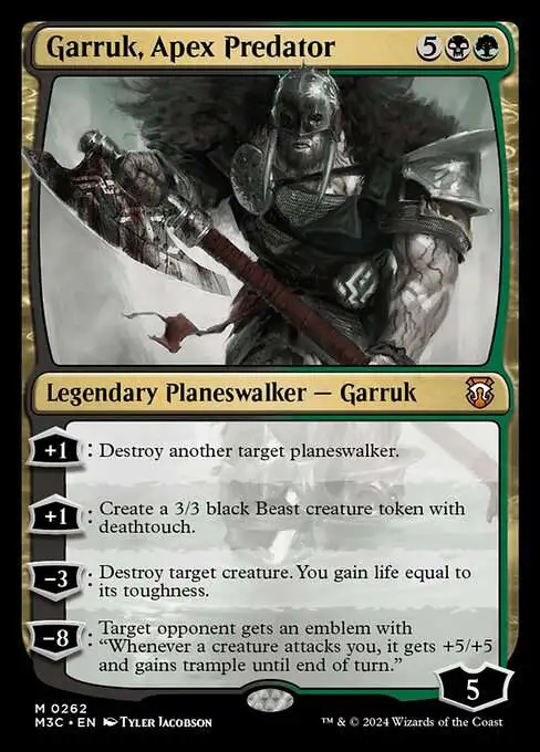 MtG Modern Horizons 3 Commander Mythic Rare Garruk, Apex Predator #262