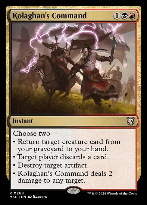 Magic The Gathering Modern Horizons 3 Commander Single Card Rare Kolaghans  Command 268 - ToyWiz