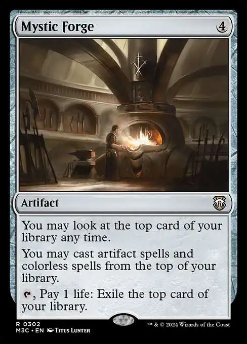 MtG Modern Horizons 3 Commander Rare Mystic Forge #302