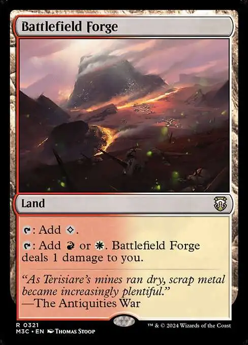 MtG Modern Horizons 3 Commander Rare Battlefield Forge #321