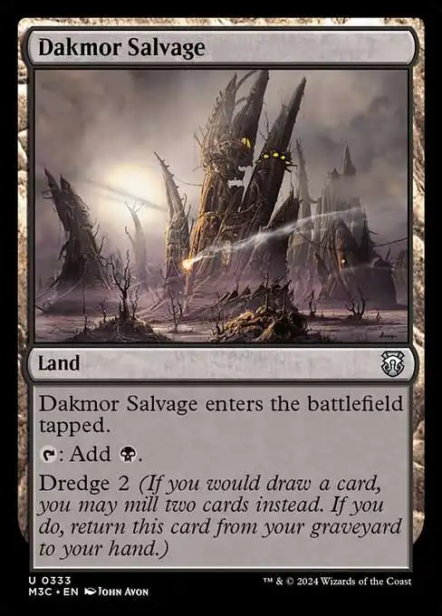 Magic The Gathering Modern Horizons 3 Commander Single Card Uncommon Dakmor Salvage 333 - ToyWiz Magic The Gathering Modern Horizons 3 Commander Single Card Uncommon Dakmor Salvage 333 - ToyWiz