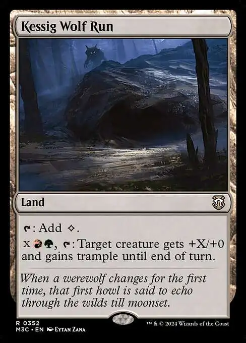 Magic The Gathering Modern Horizons 3 Commander Single Card Rare Kessig Wolf  Run 352 - ToyWiz