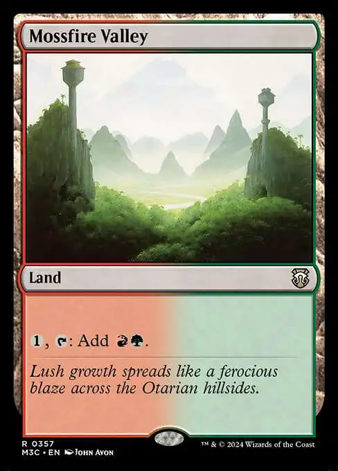 MtG Modern Horizons 3 Commander Rare Mossfire Valley #357