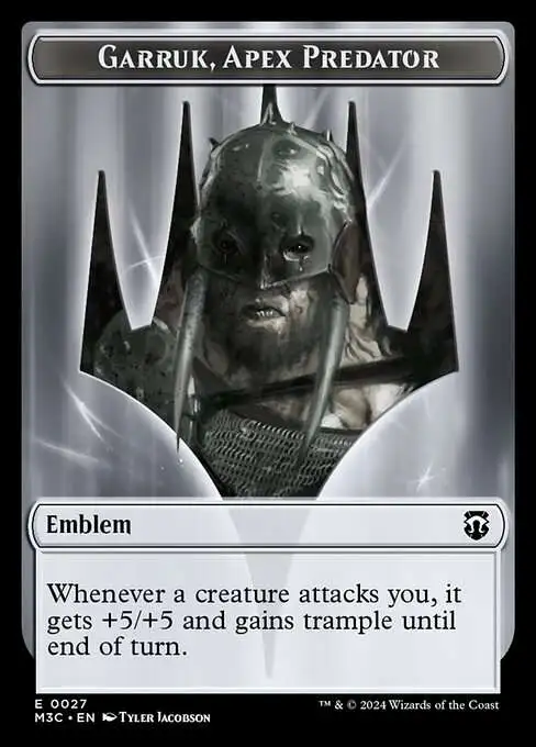 Magic The Gathering Modern Horizons 3 Tokens Single Card Common Garruk,  Apex Predator Emblem 27 - ToyWiz