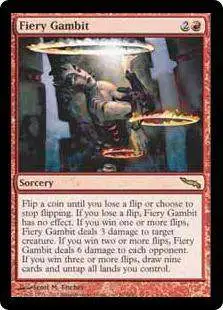 MtG Mirrodin Rare Fiery Gambit #90 [Lightly Played]