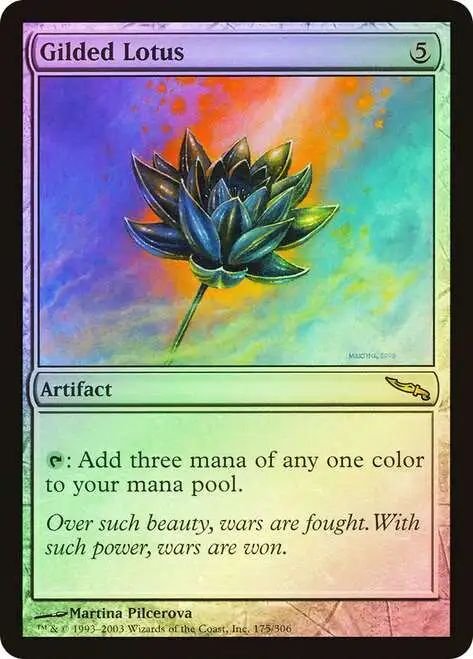 MtG Mirrodin Rare Foil Gilded Lotus #175
